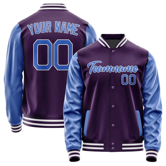 Custom Purple Sky Blue Jacket JA0707090718B21809