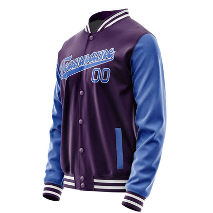 Custom Purple Sky Blue Jacket JA0707090718B31809