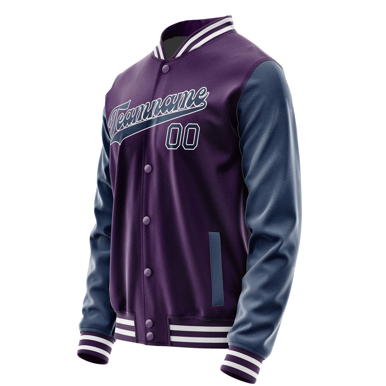 Custom Purple Blue Jacket JA0707100718B31810