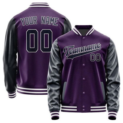 Custom Purple Navy Jacket JA0707110718B31811