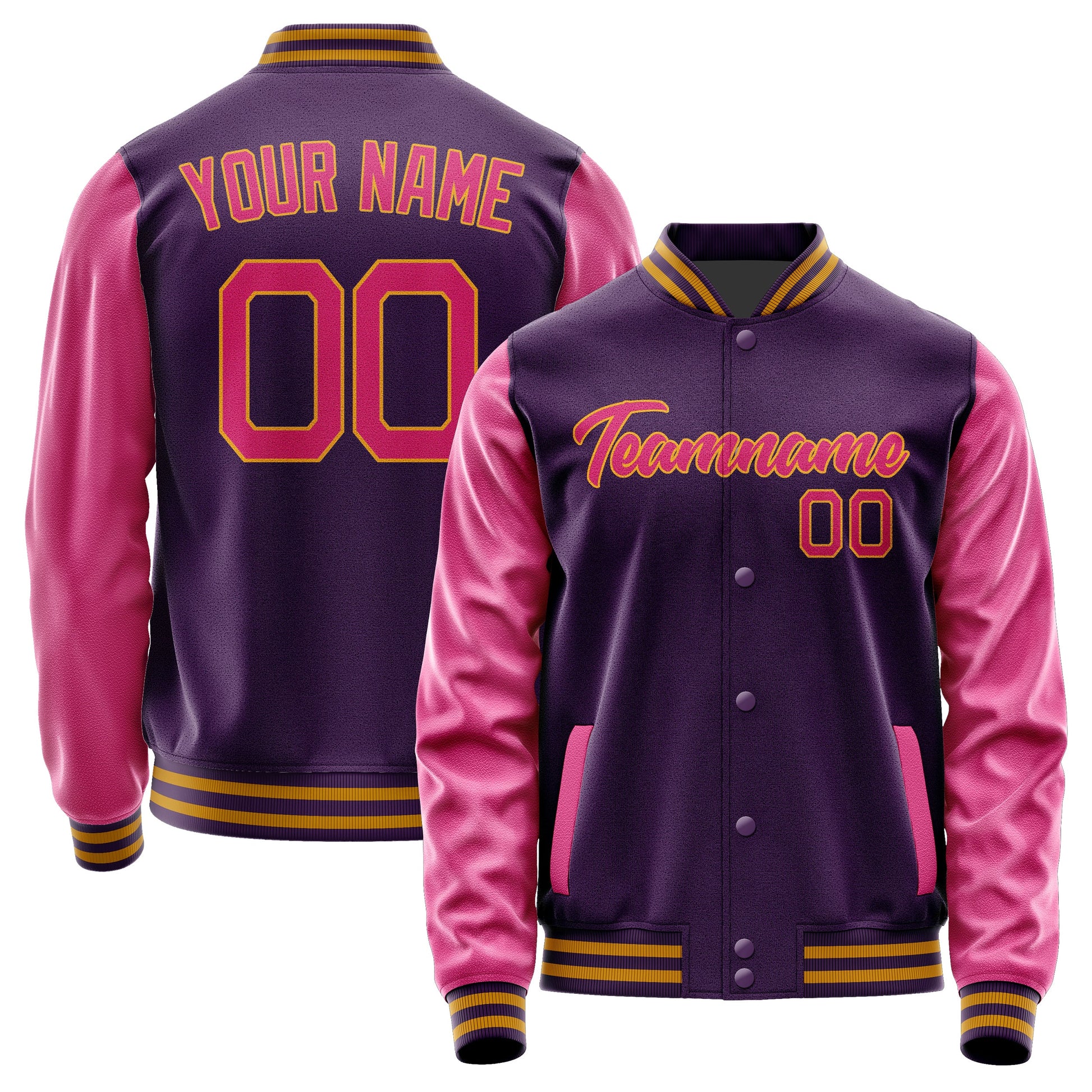Custom Purple Pink Jacket JA0707130719B21913