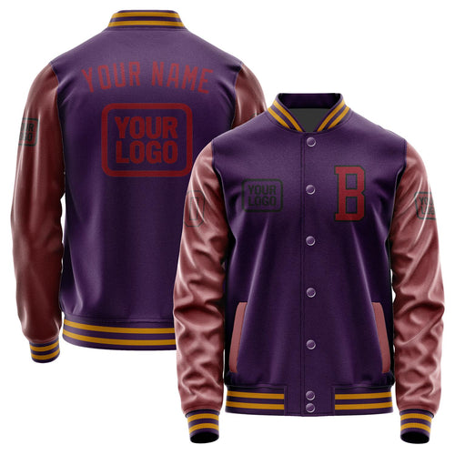 Custom Purple Crimson Red Jacket JA070715071917151517