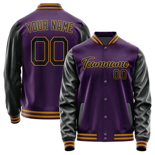 Custom Purple Black Jacket JA0707170719B21917