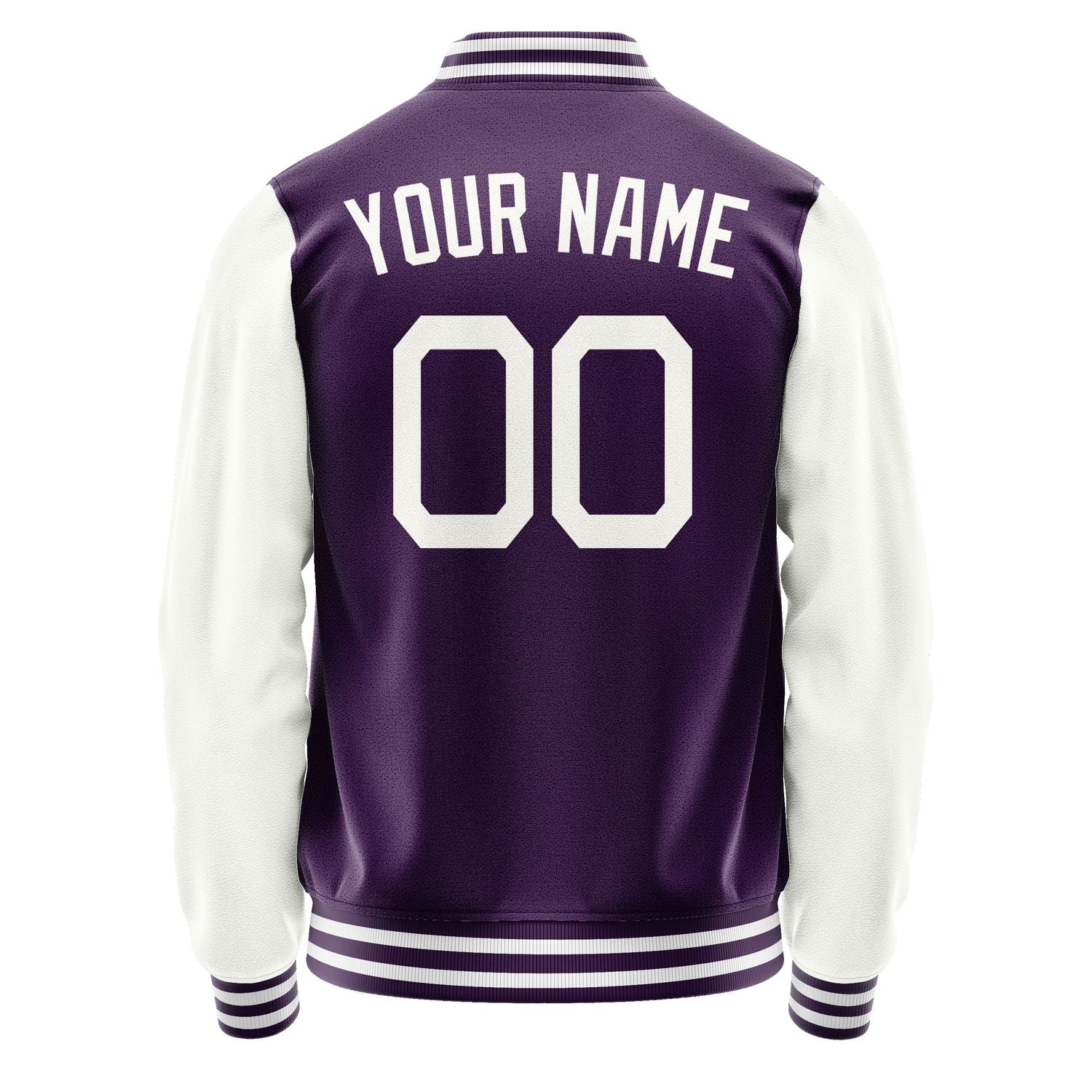 Custom Purple White Jacket JA0707180717B21718