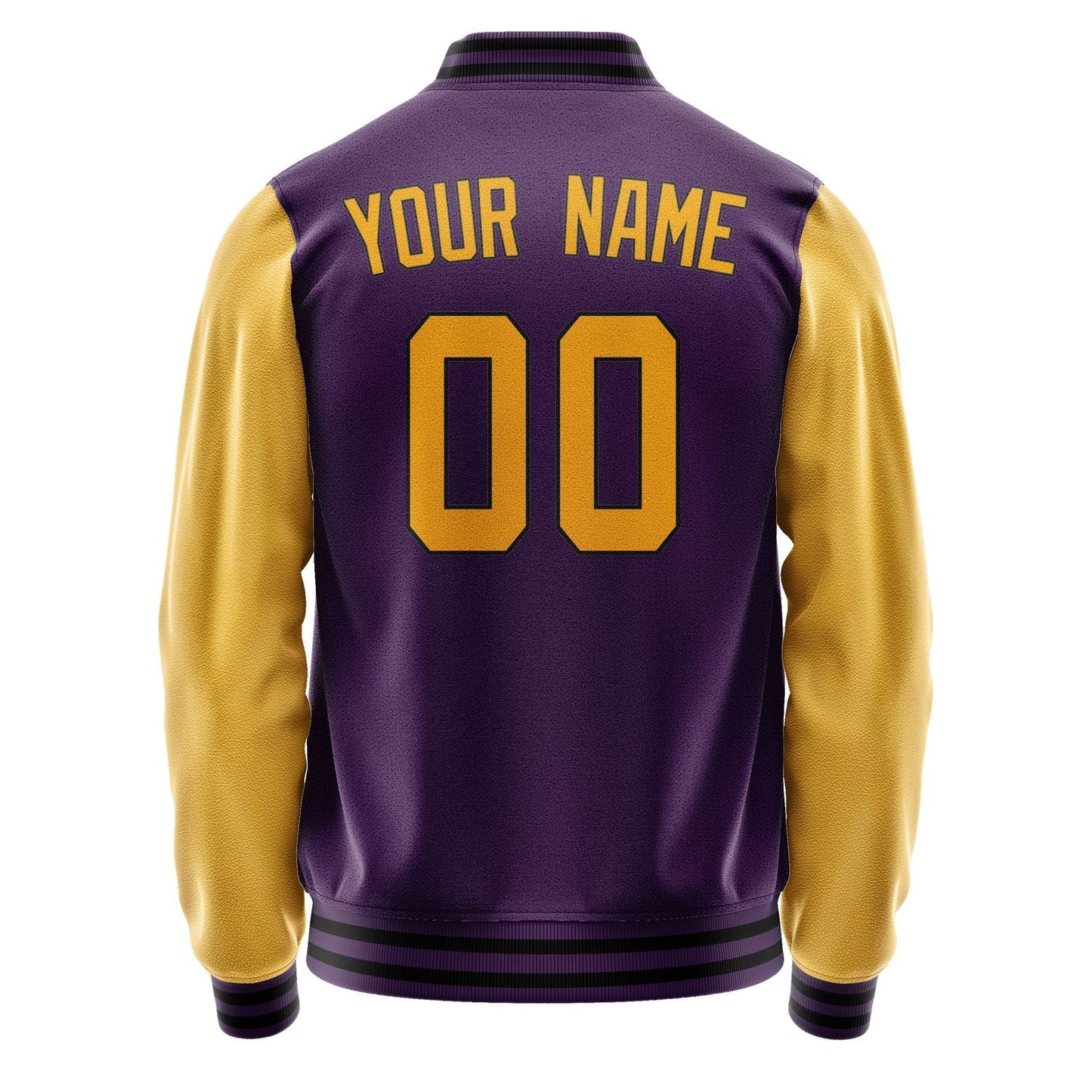 Custom Purple Yellow Jacket JA0707190717B31719