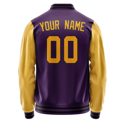 Custom Purple Yellow Jacket JA0707190717B31719