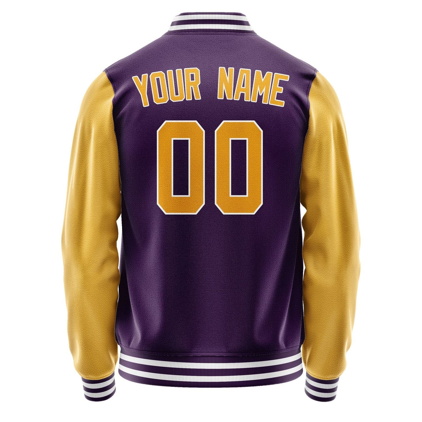 Custom Purple Yellow Jacket JA0707190718B31819