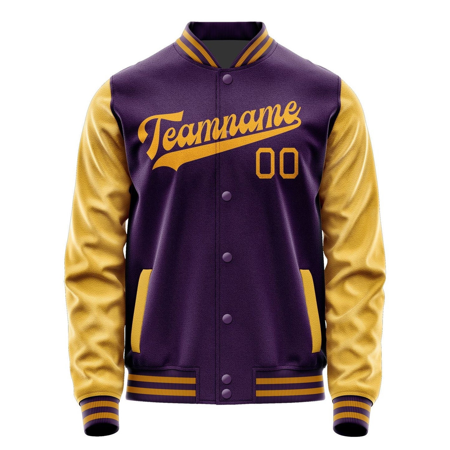 Custom Purple Yellow Jacket JA0707190719B31919