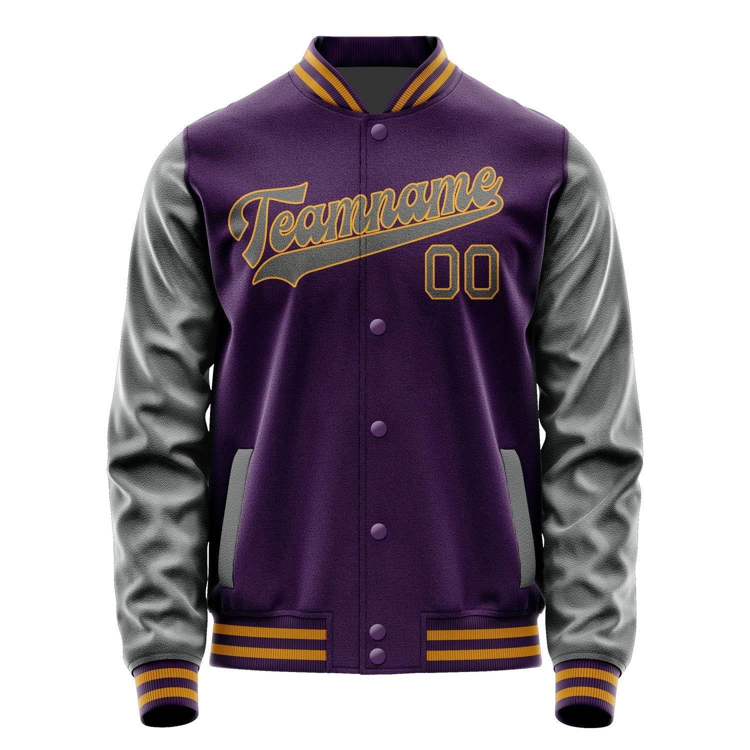 Custom Purple Dark Grey Jacket JA0707200719B31920