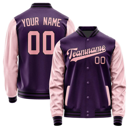 Custom Purple Light Pink Jacket JA0707210717B31721