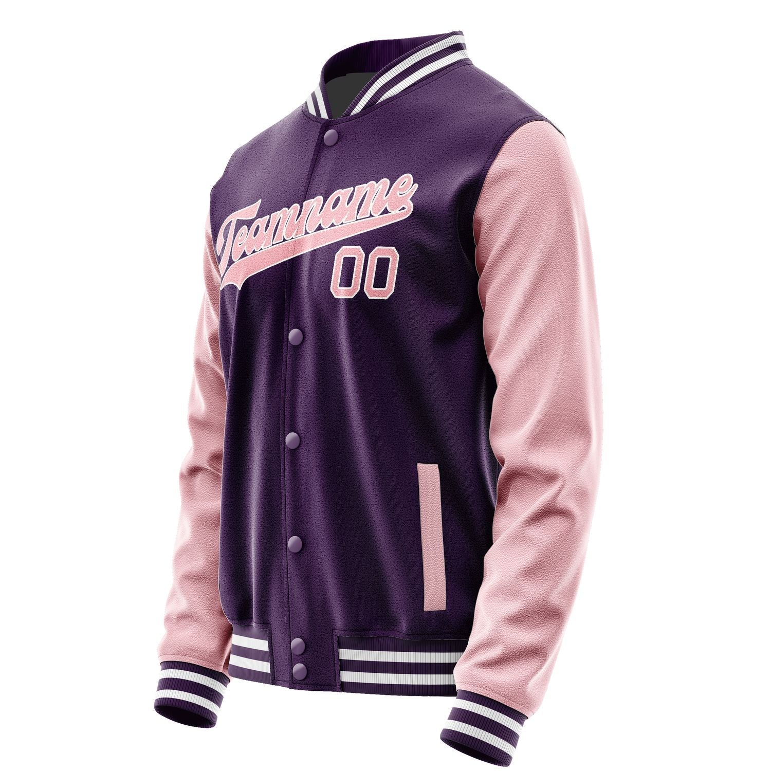 Custom Purple Light Pink Jacket JA0707210718B31821