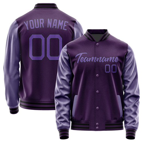 Custom Purple Light Purple Jacket JA0707230717B21723