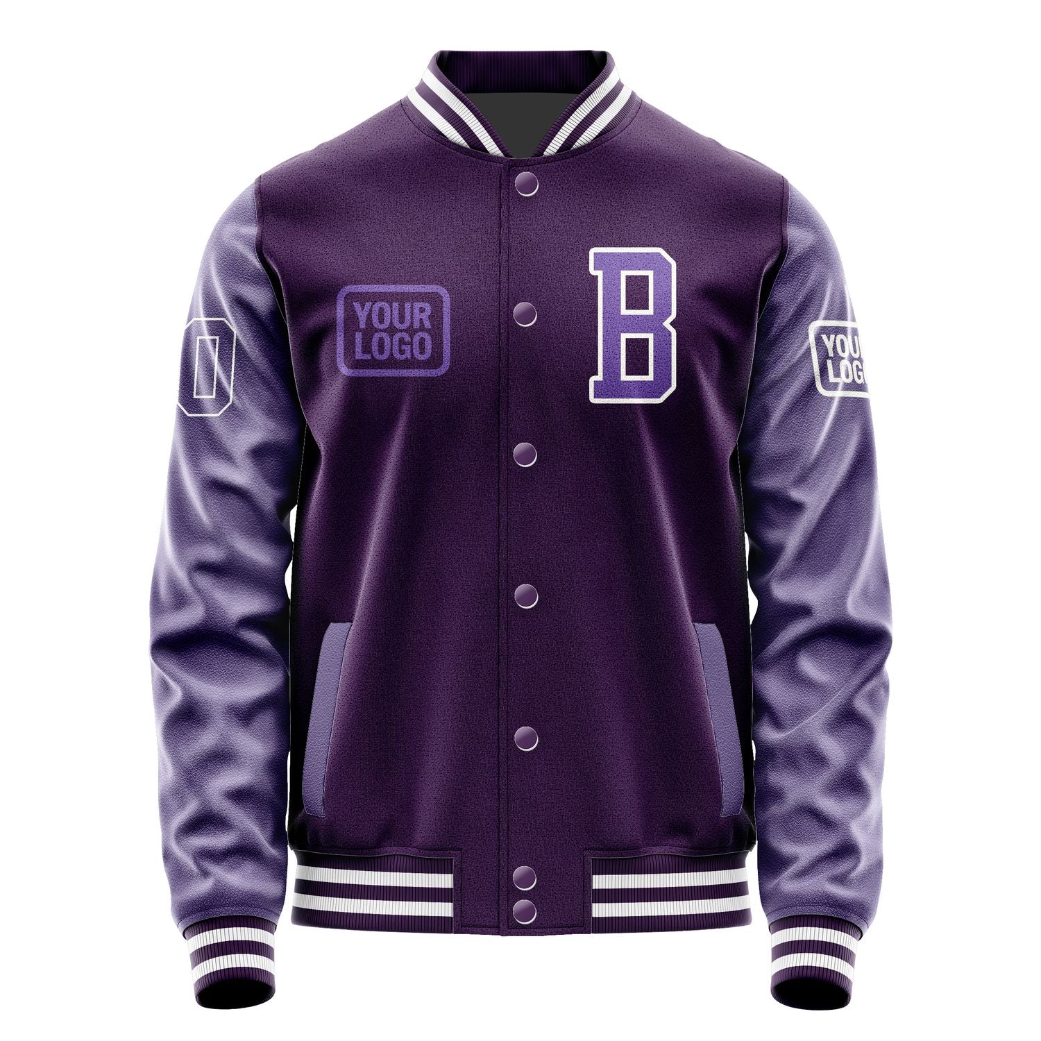 Custom Purple Light Purple Jacket JA070723071818232318
