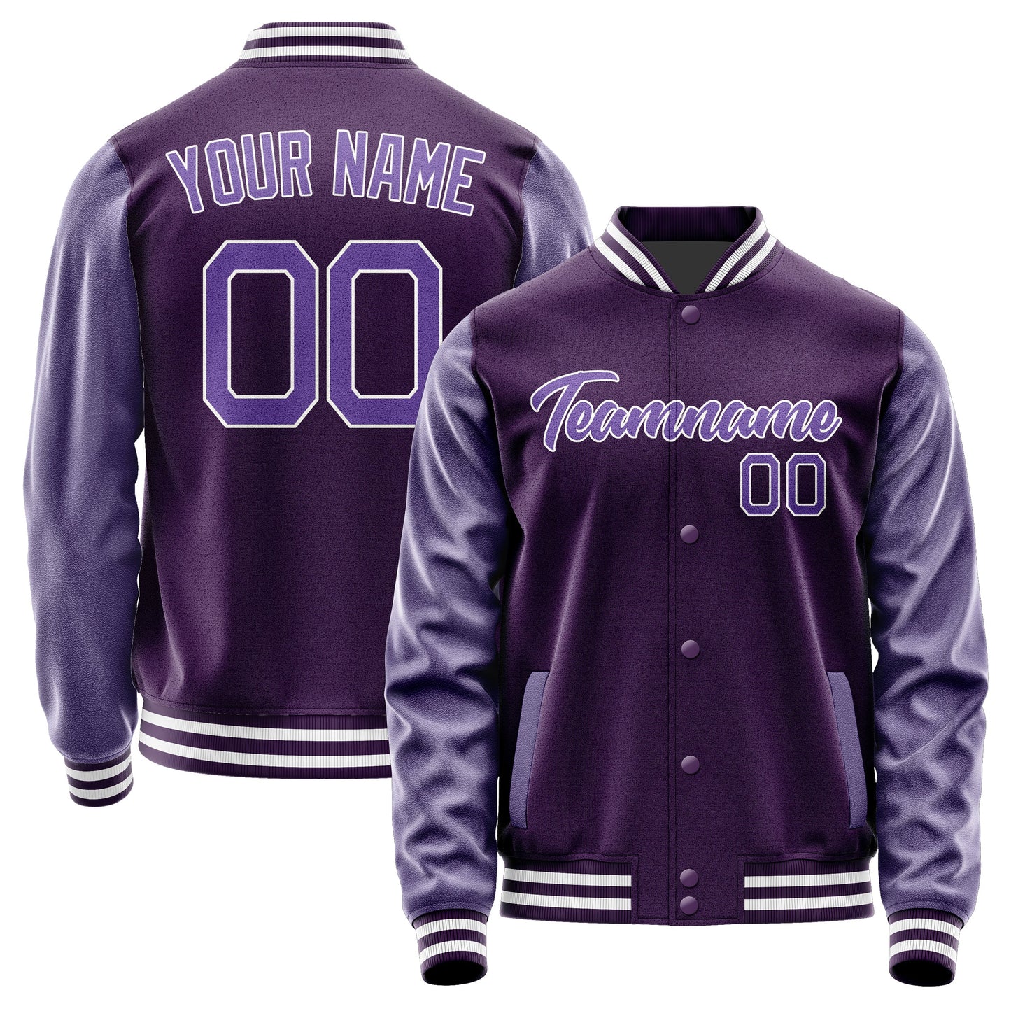 Custom Purple Light Purple Jacket JA0707230718B21823