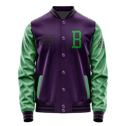 Custom Purple Emerald Green Jacket JA070724071717242417