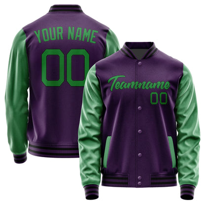 Custom Purple Emerald Green Jacket JA0707240717B21724