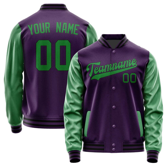 Custom Purple Emerald Green Jacket JA0707240717B31724