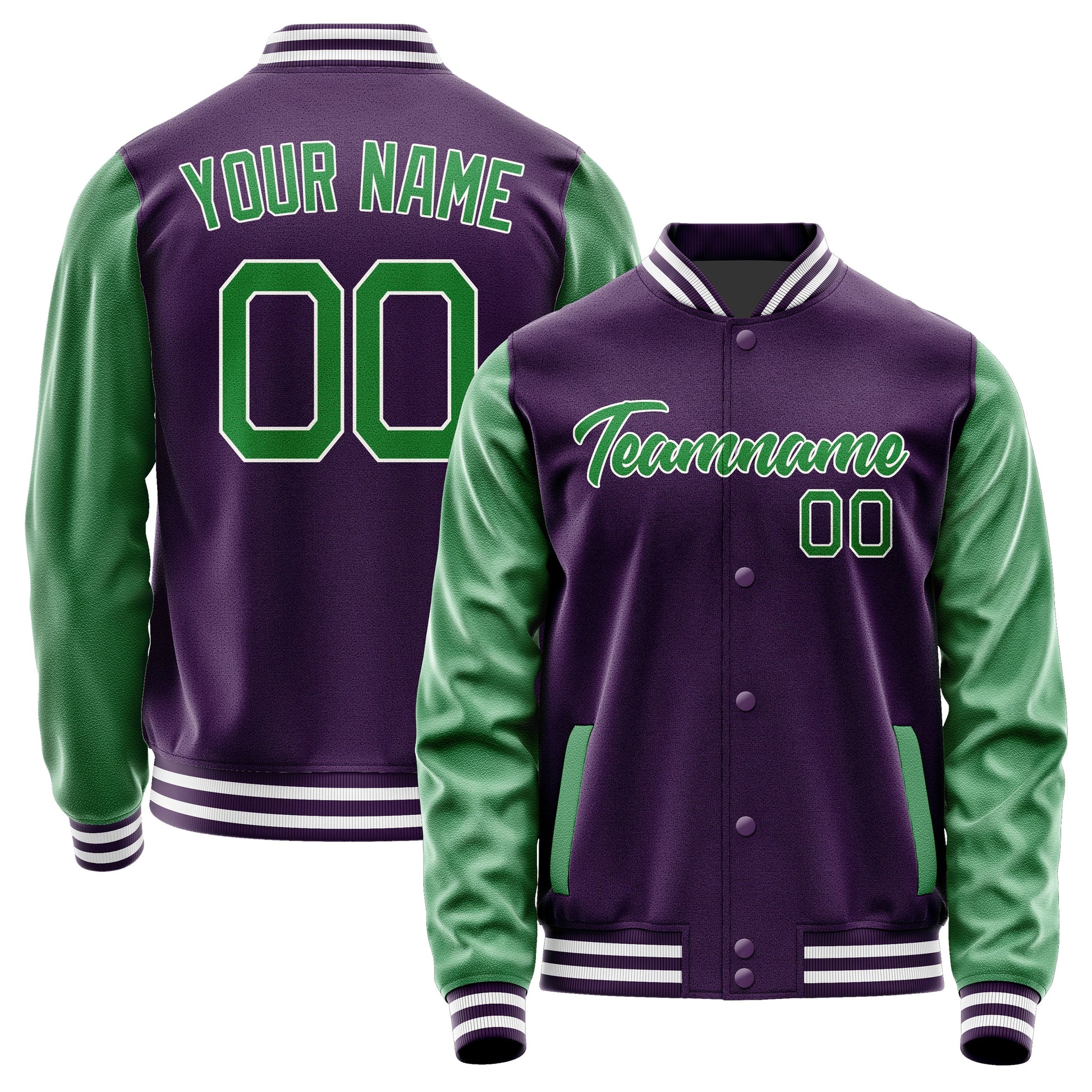 Custom Purple Emerald Green Jacket JA0707240718B21824