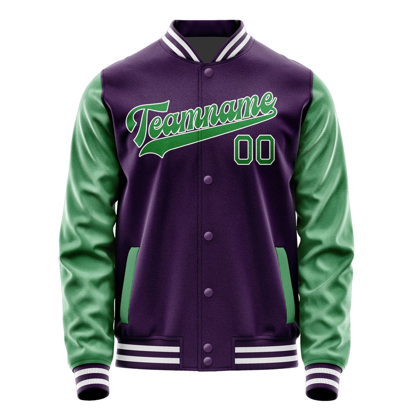 Custom Purple Emerald Green Jacket JA0707240718B31824