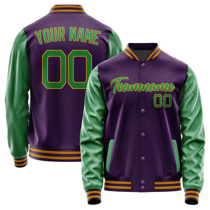 Custom Purple Emerald Green Jacket JA0707240719B21924