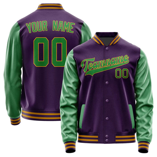 Custom Purple Emerald Green Jacket JA0707240719B31924