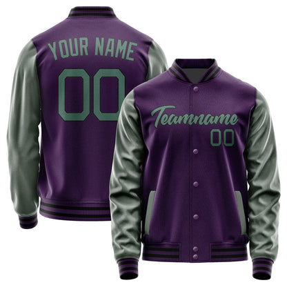 Custom Purple Blue Green Jacket JA0707270717B21727