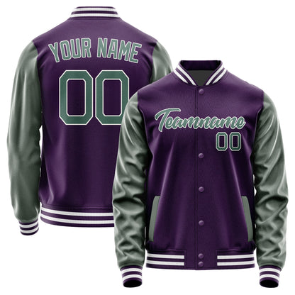 Custom Purple Blue Green Jacket JA0707270718B21827
