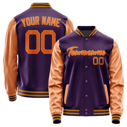 Custom Purple Orange Jacket JA0707280719B21928