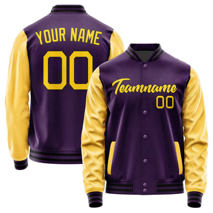 Custom Purple Gold Jacket JA0707300717B21730
