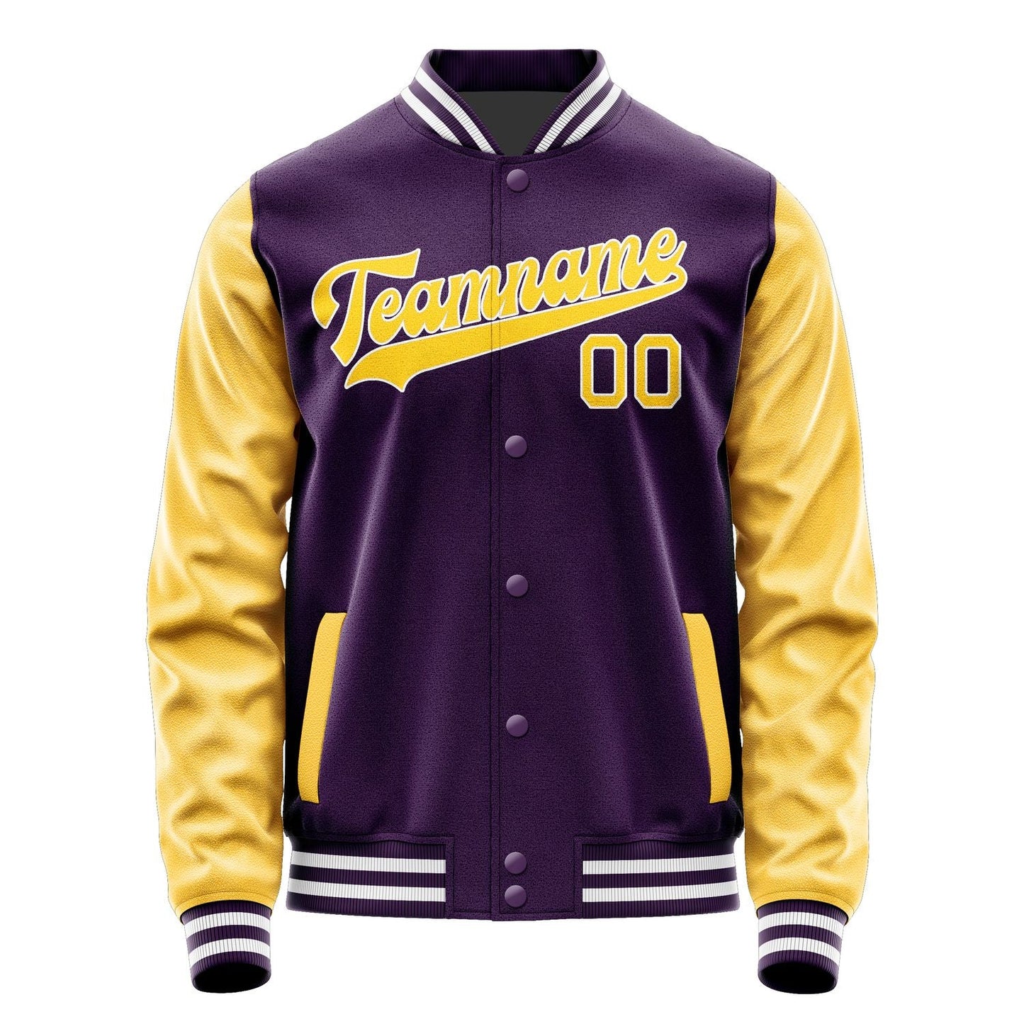 Custom Purple Gold Jacket JA0707300718B31830