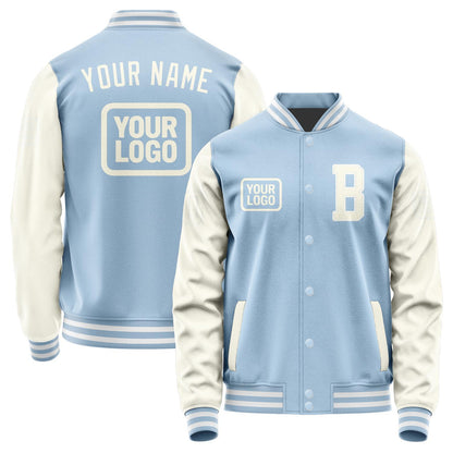 Custom Light Blue Cream Jacket JA080803081818030318