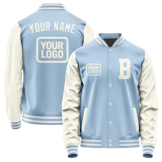 Custom Light Blue Cream Jacket JA080803081818030318