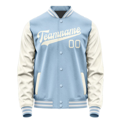 Custom Light Blue Cream Jacket JA0808030818B31803