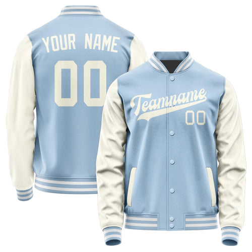 Custom Light Blue Cream Jacket JA0808030818B31803