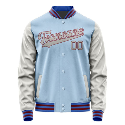 Custom Light Blue Gray Jacket JA0808040915B31504