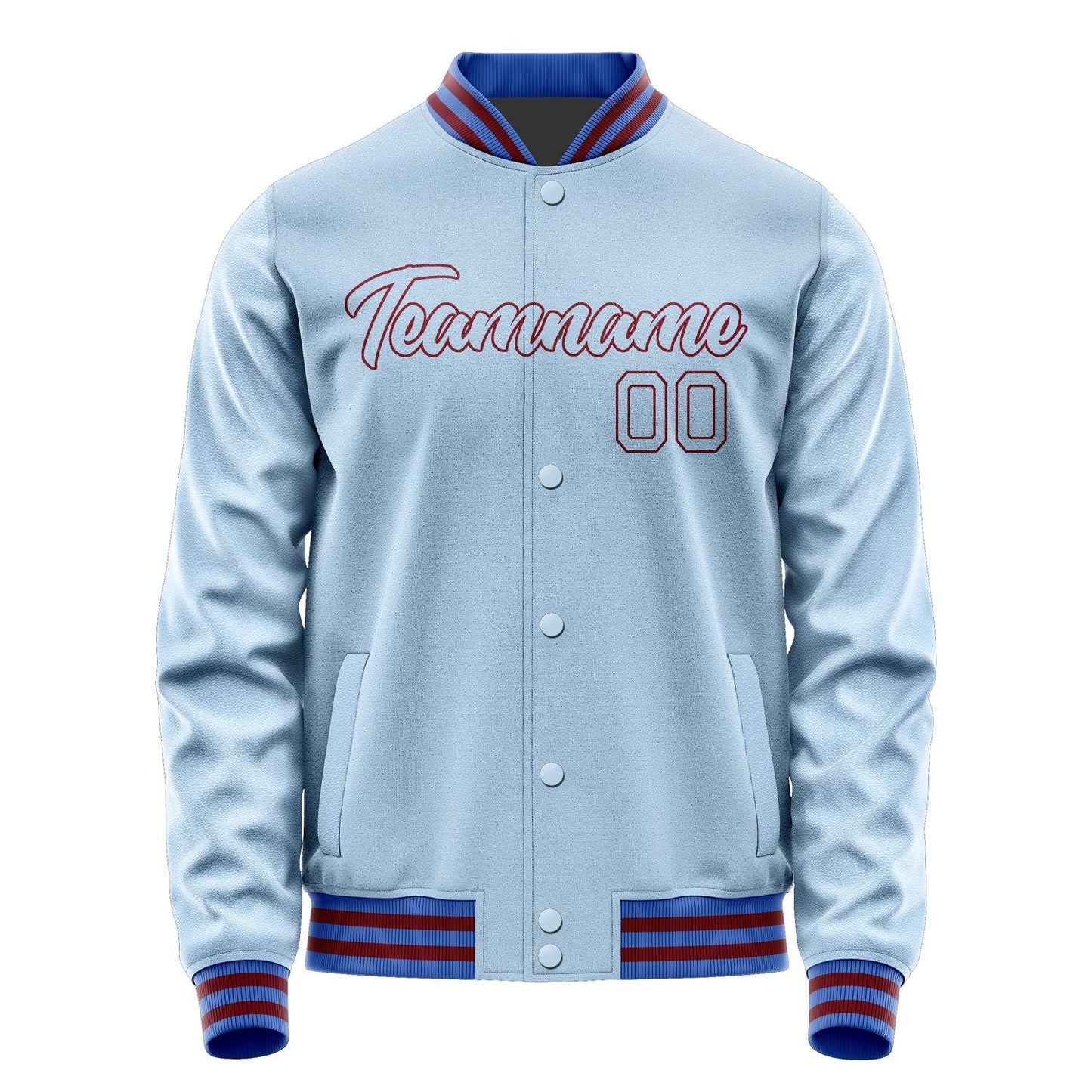 Custom Light Blue Light Blue Jacket JA0808080915B21508