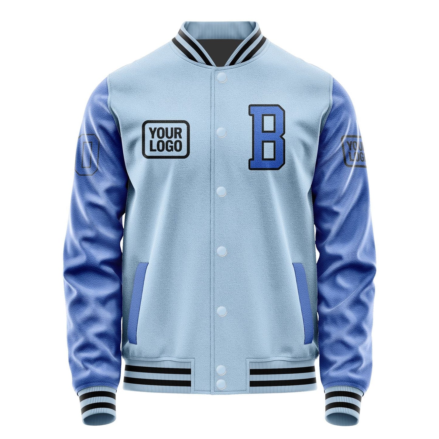 Custom Light Blue Sky Blue Jacket JA080809081717090917