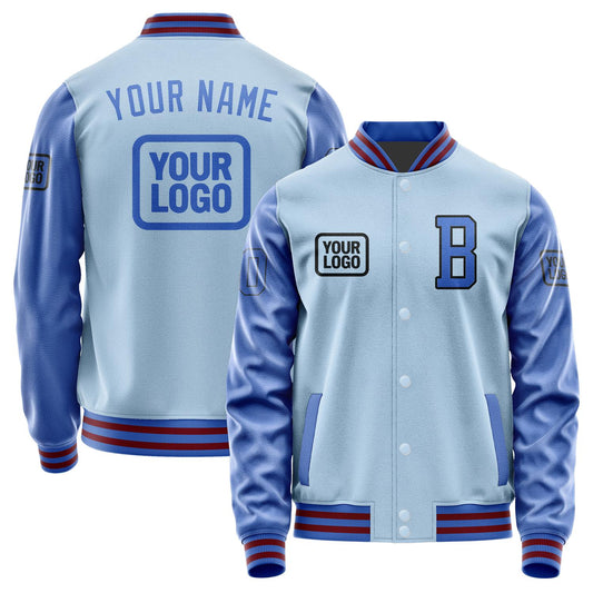 Custom Light Blue Sky Blue Jacket JA080809091517090917