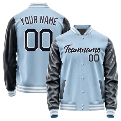 Custom Light Blue Navy Jacket JA0808110818B21811