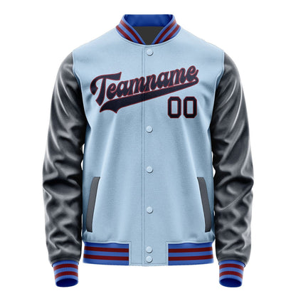 Custom Light Blue Navy Jacket JA0808110915B31511