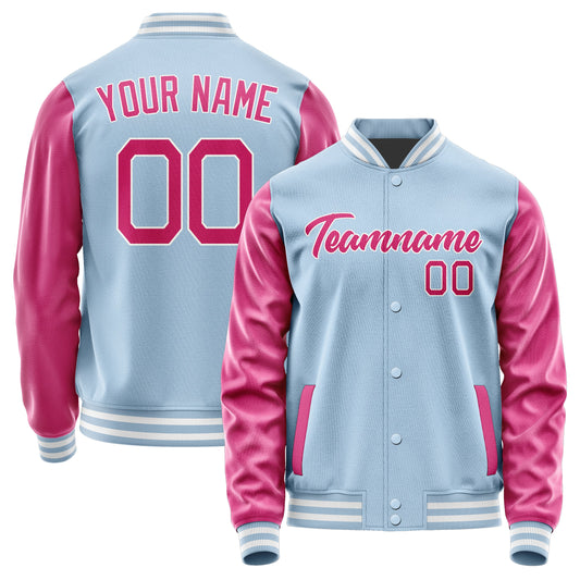 Custom Light Blue Pink Jacket JA0808130818B21813
