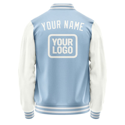Custom Light Blue White Jacket JA080818081818181818