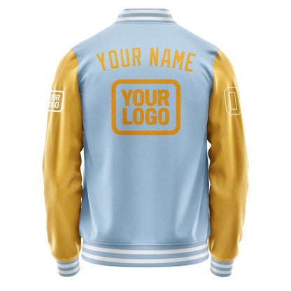 Custom Light Blue Yellow Jacket JA080819081818191918