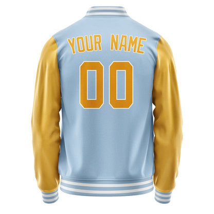 Custom Light Blue Yellow Jacket JA0808190818B31819