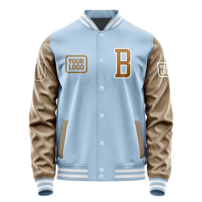 Custom Light Blue Khaki Jacket JA080822081818222218