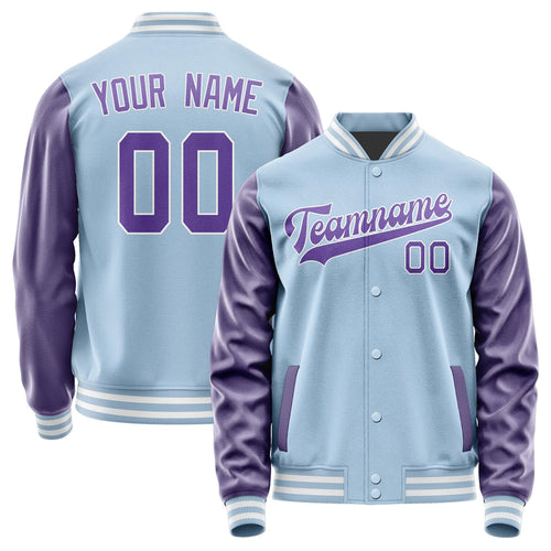 Custom Light Blue Light Purple Jacket JA0808230818B31823