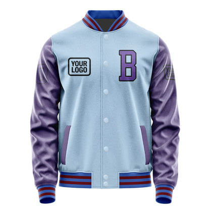 Custom Light Blue Light Purple Jacket JA080823091517232317