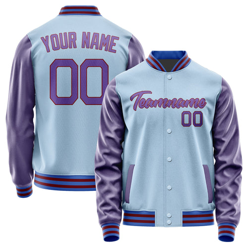 Custom Light Blue Light Purple Jacket JA0808230915B21523