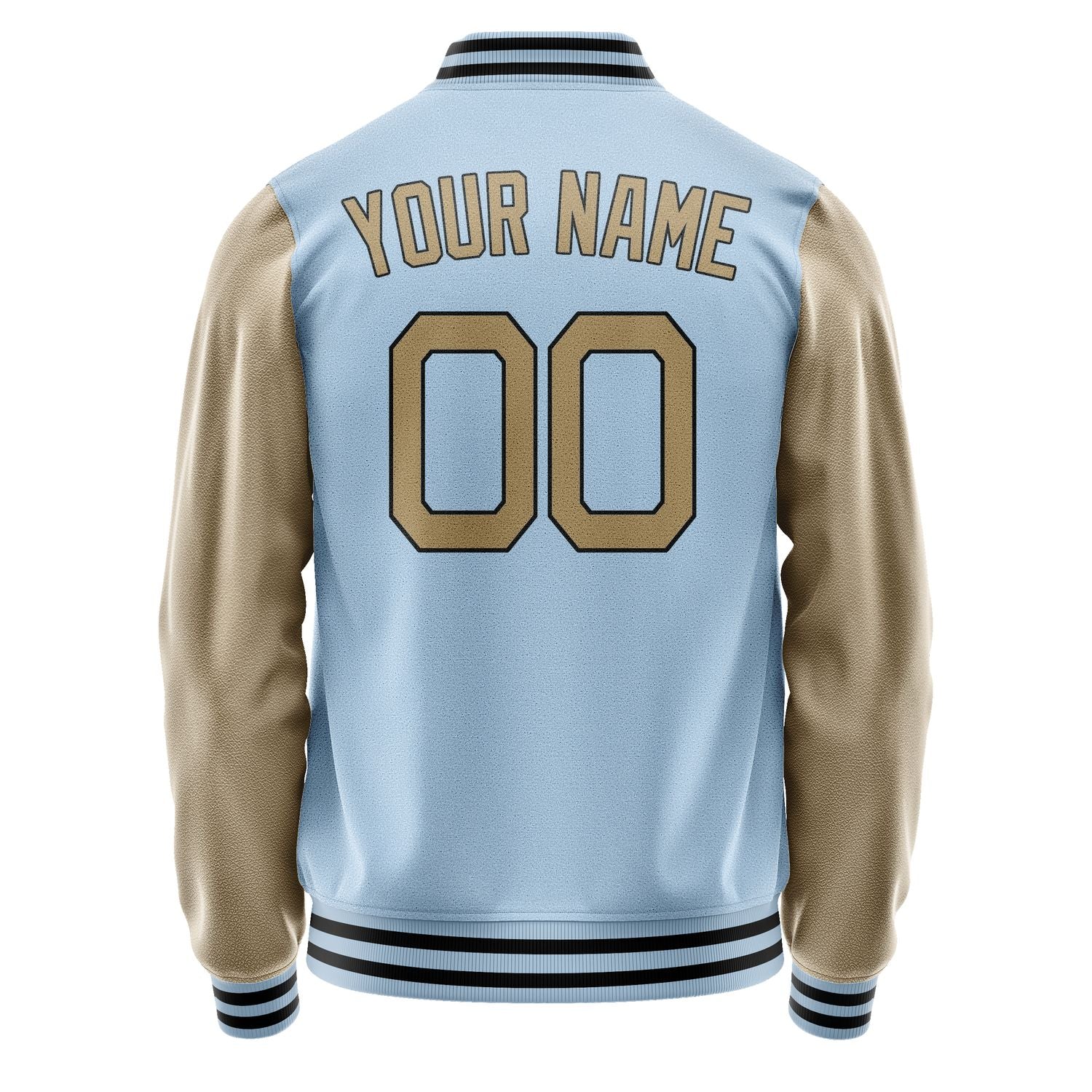 Custom Light Blue Light Khaki Jacket JA0808250817B21725