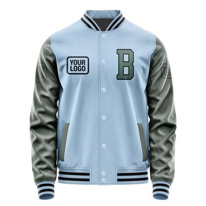 Custom Light Blue Blue Green Jacket JA080827081717272717